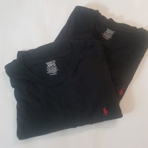 SOLD---Lot of 2 Polo R Lauren & Co Mens Black T-shirts 4XL